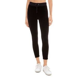 Juicy Couture Rodeo Drive Stretch Velour Black Leggings. Size Small